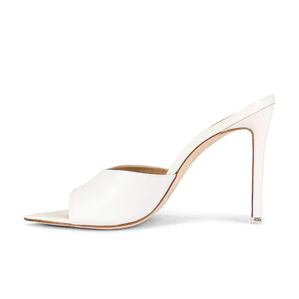 REVOLVE White Heeled Mules - Picture 2 of 10